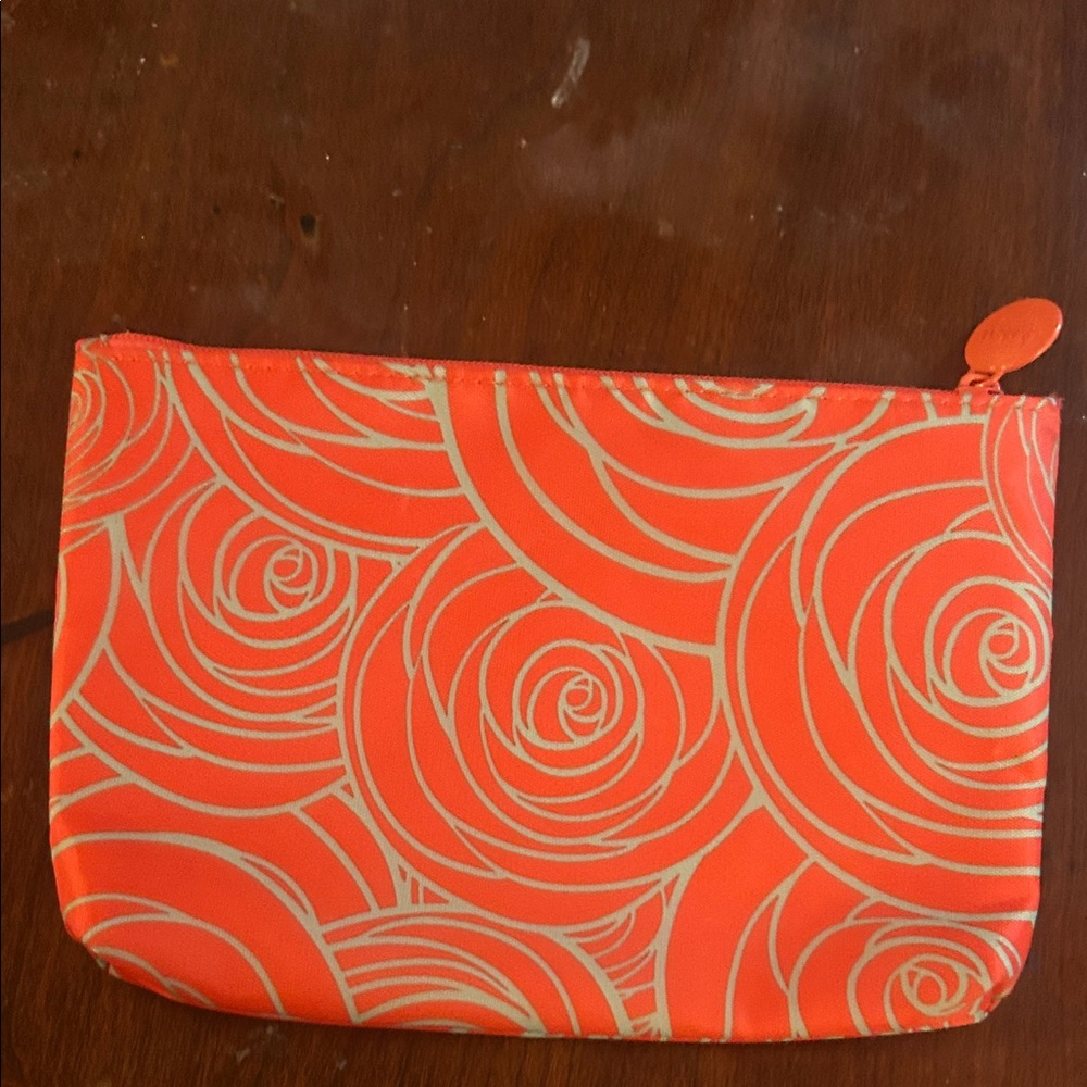 ipsy Orange and Cream Swirl Cosmetic Bag